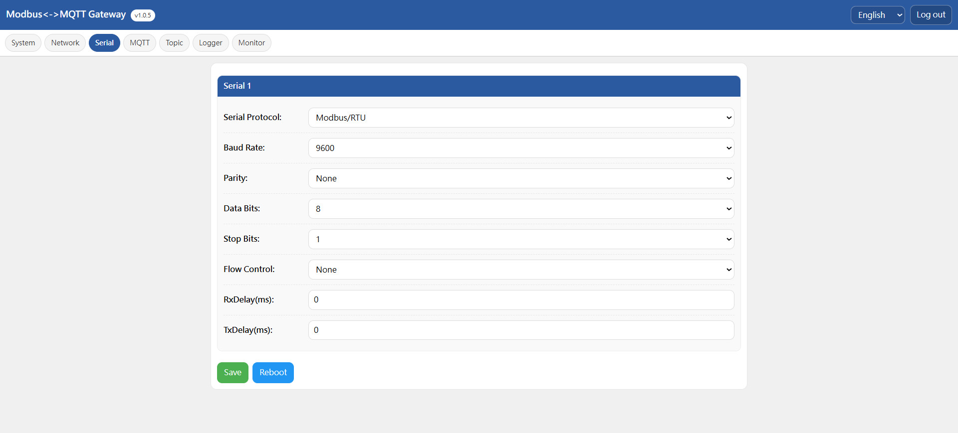 設定Modbus抓取資料內容